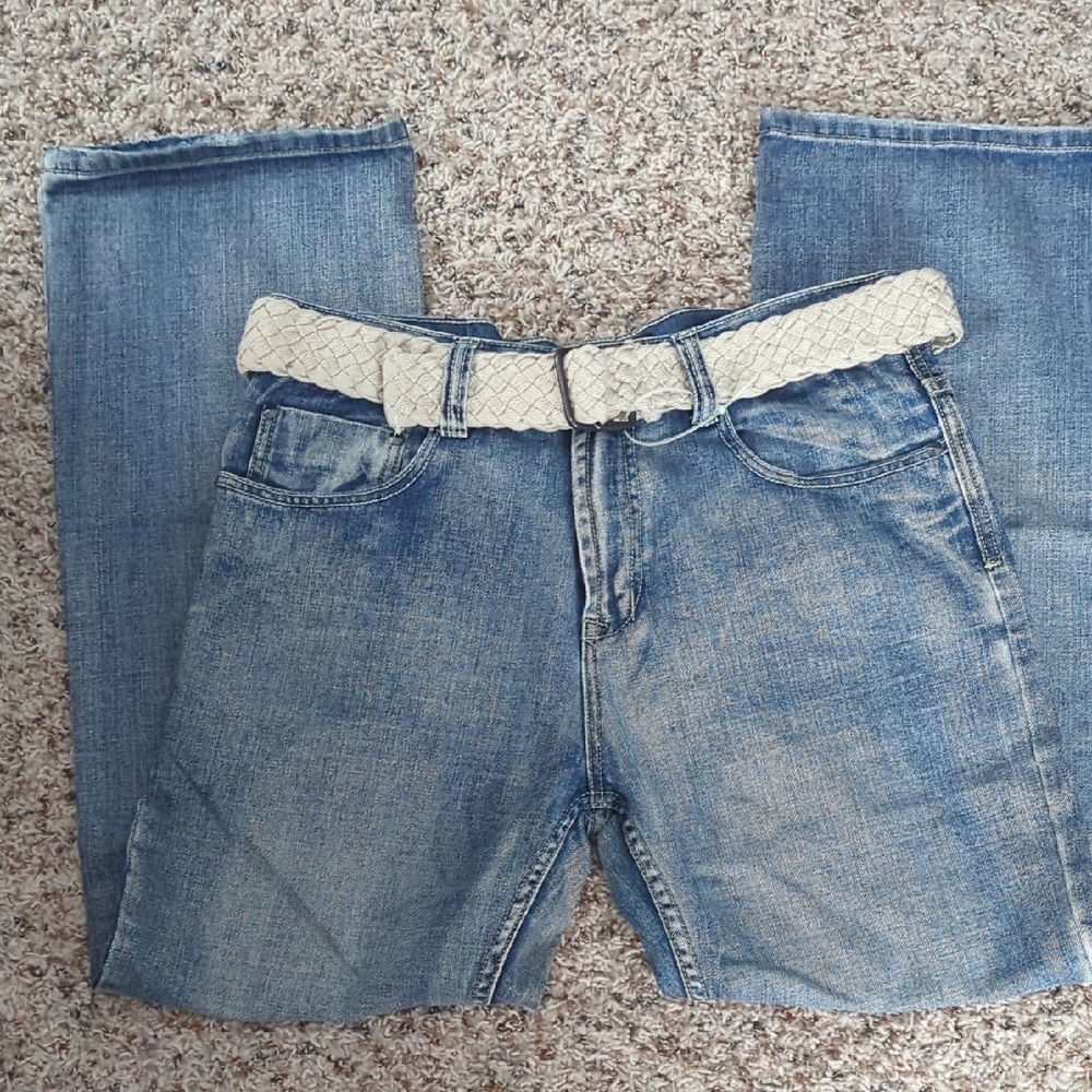 NWT Men's Belted Boot Cut Jeans